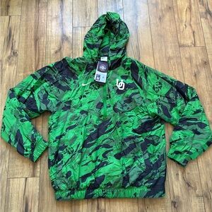 Nike Oregon Ducks Windrunner Jacket Men S Camo Lined 1/4 Zip Football FN7905-374
